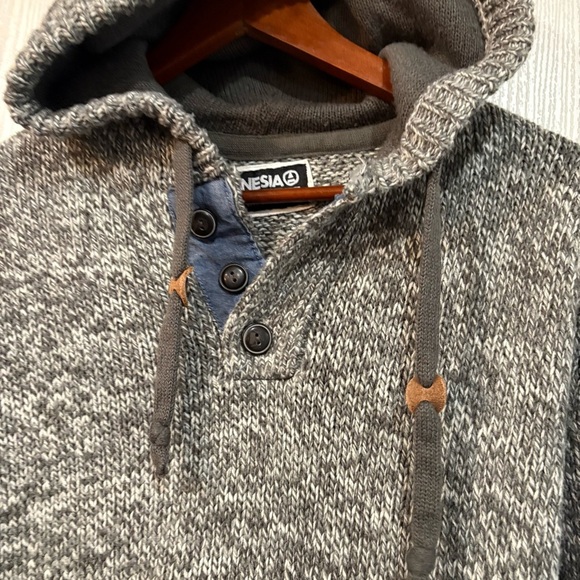 Amnesia Knit Button Hoodie Men’s, Winter, Size M - Picture 3 of 6